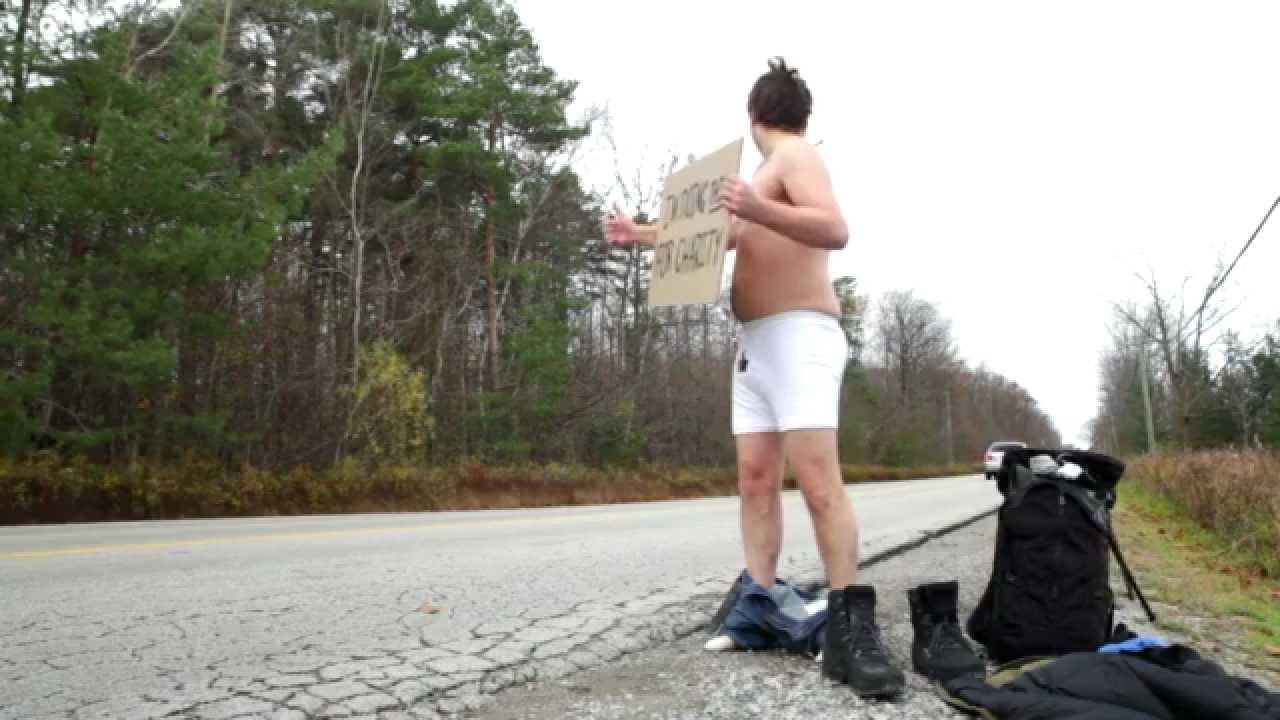 A Man Raises $30,000 for Testicular Cancer by Hitchhiking Across Canada in Just His Underwear