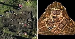 An impressive Viking woman’s 1,200-year-old grave is discovered by a metal detectorist.